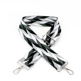 Bag Strap -Black Herringbone Design - Majestico Gifts